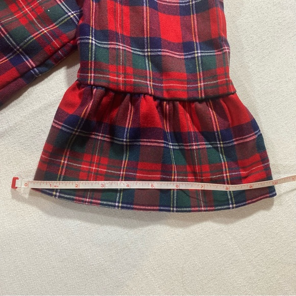 Vineyard Vines Merry Plaid Greenwich Flutter Sleeve Shift Dress - Size 12 - Picture 11 of 15